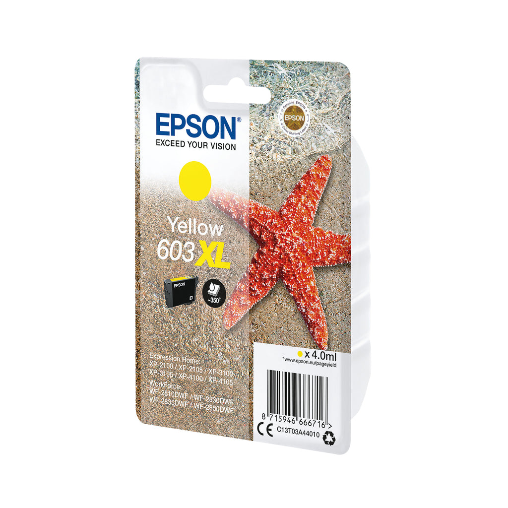 Epson 603XL Starfish Ink Cartridge High Yield Yellow C13T03A44010_2
