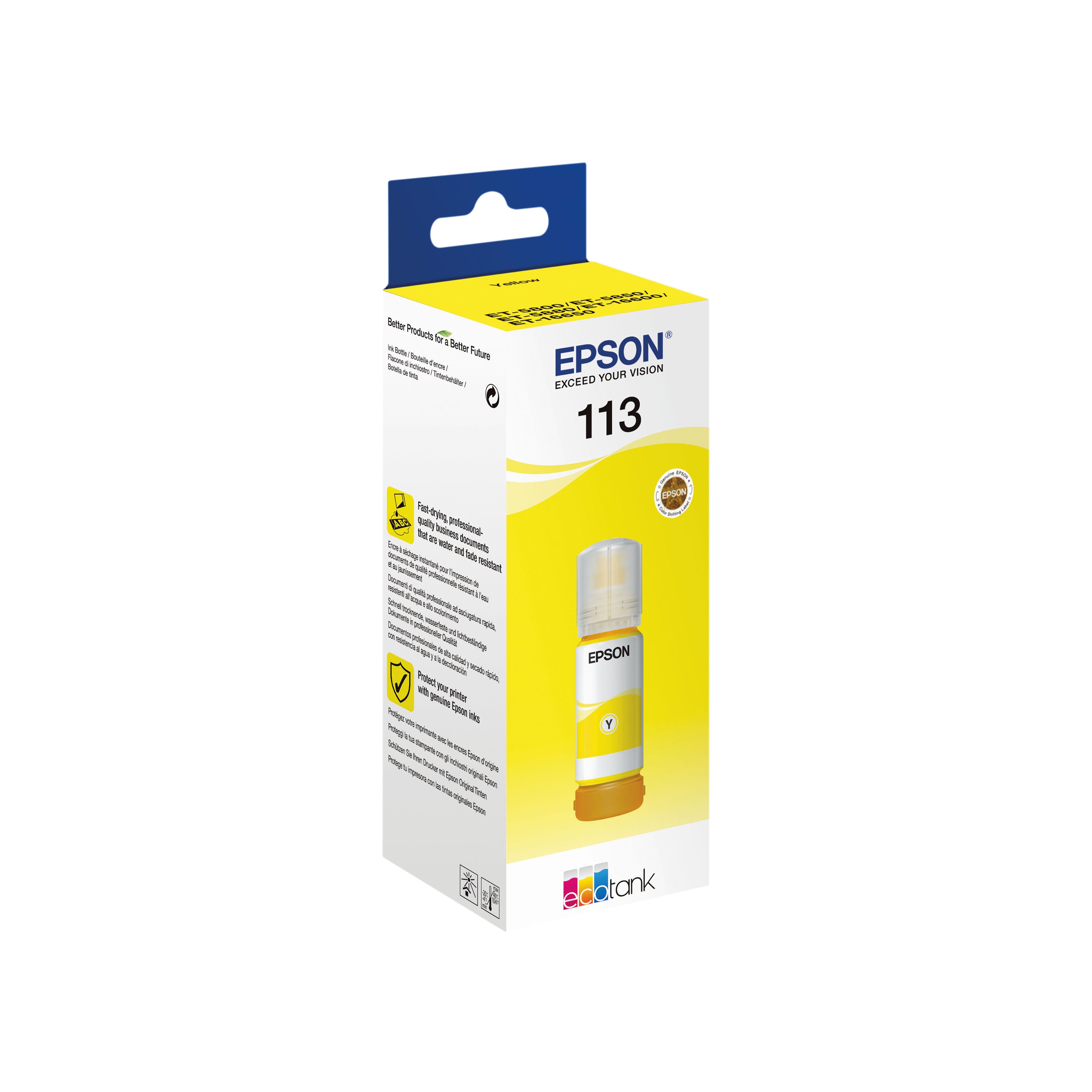 Epson 113 EcoTank Ink Bottle Yellow C13T06B440