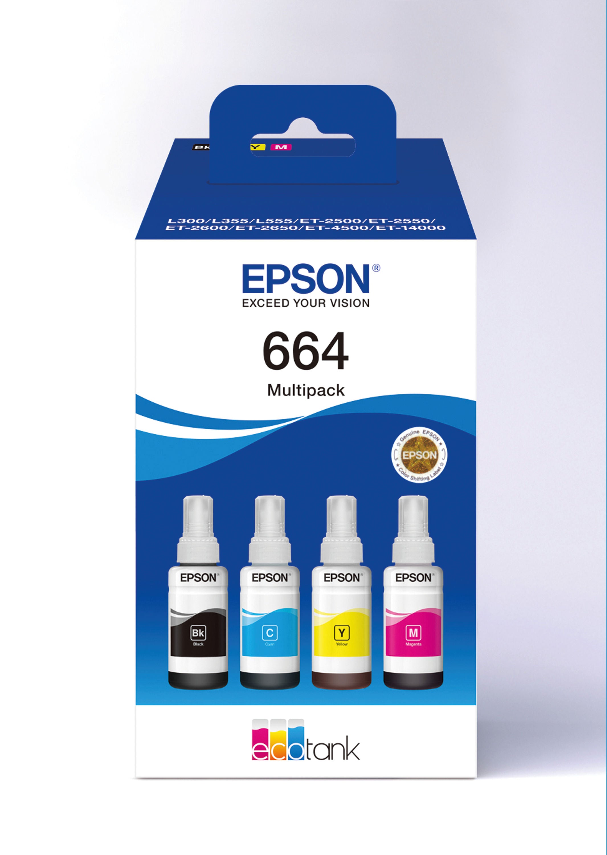 Epson 664 EcoTank Ink Bottle CMYK Multipack C13T664640_2