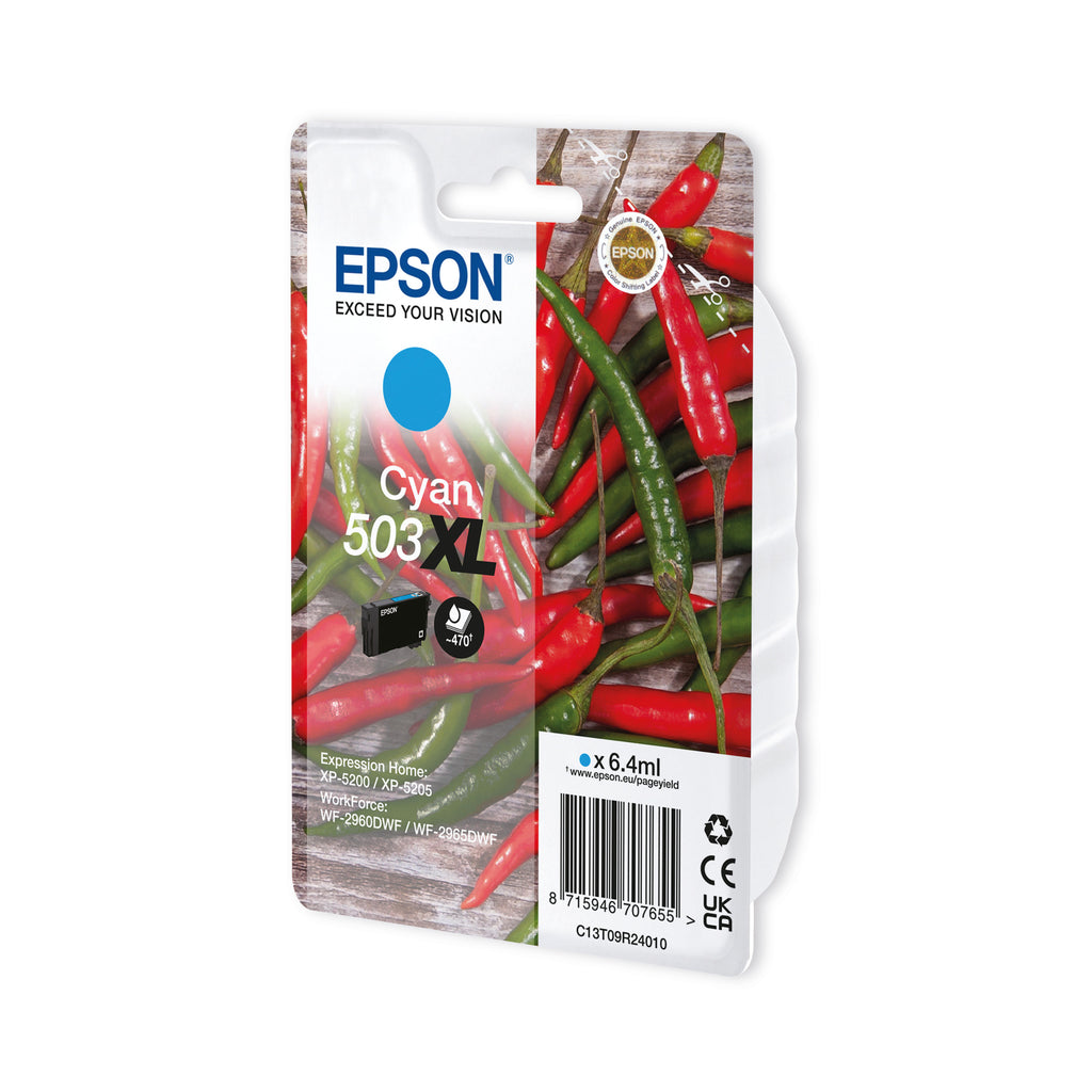 Epson 503XL Chillies Ink Cartridge High Yield Cyan C13T09R24010_2