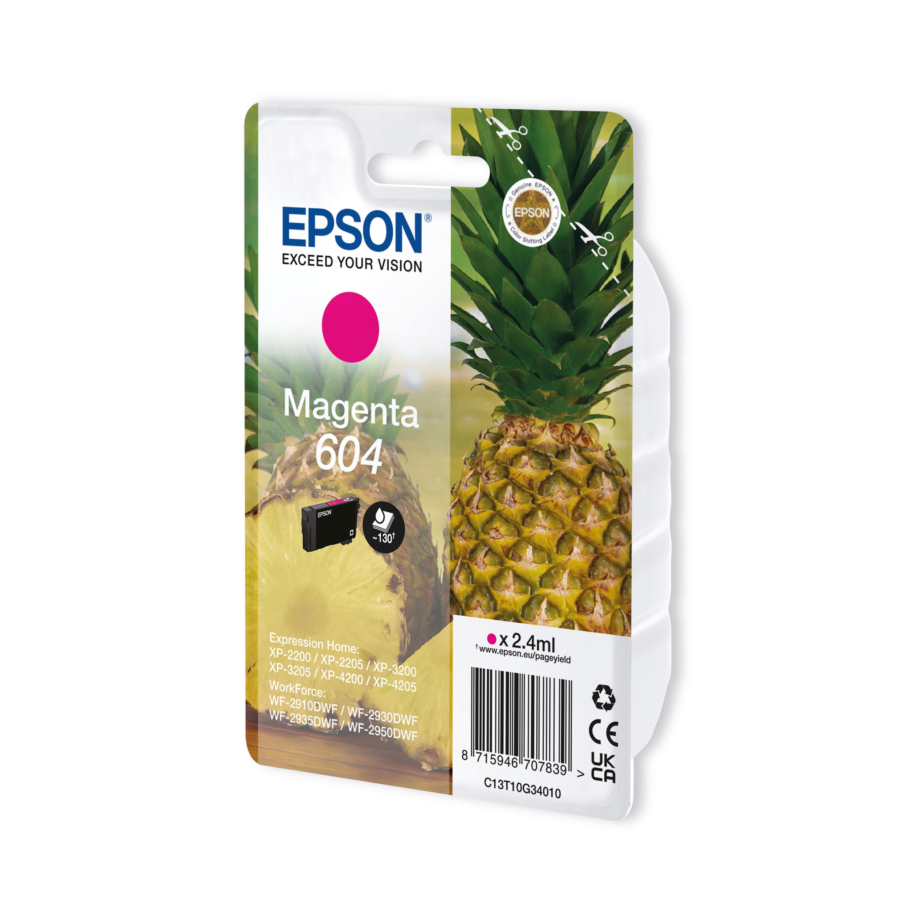 Epson 604 Pineapple Ink Cartridge Magenta C13T10G34010_2