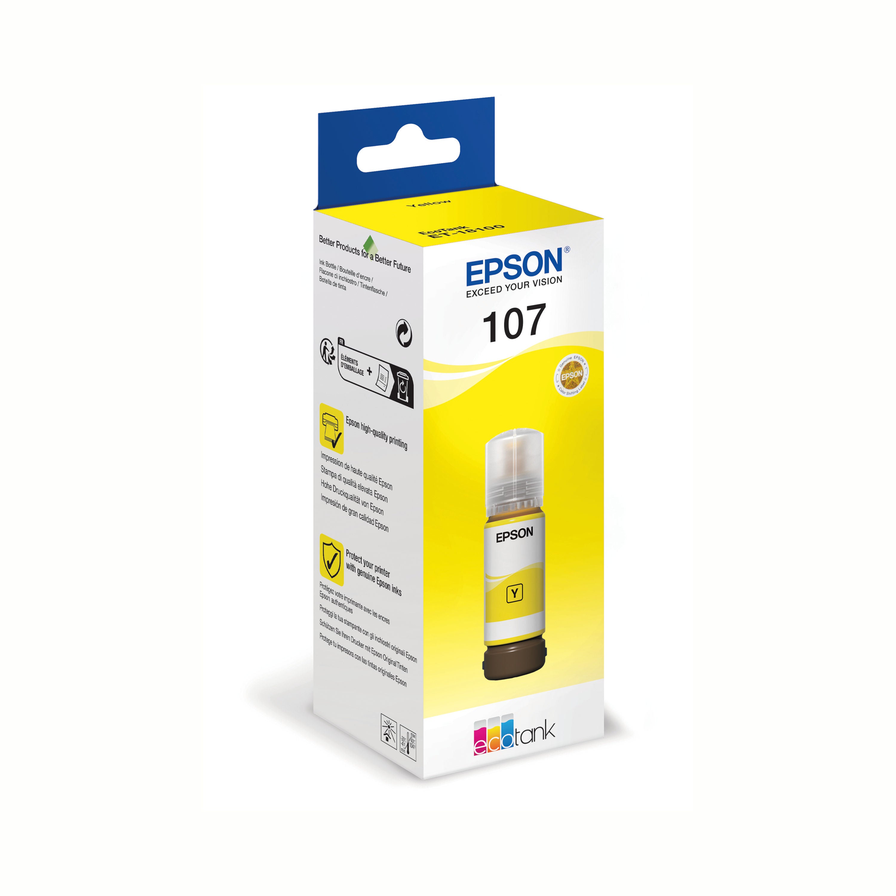 Epson 107 EcoTank Ink Bottle Yellow C13T09B440_2