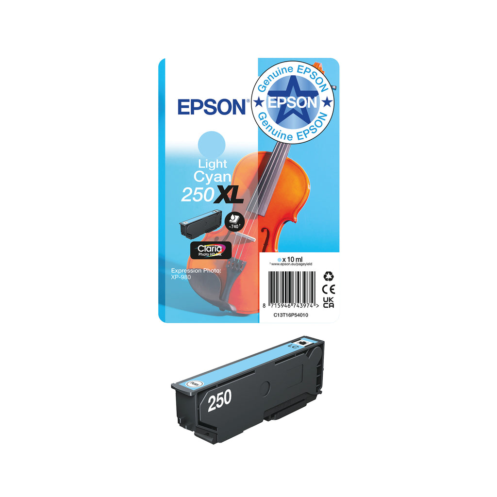 Epson 250 Violin Claria Photo HD Ink Cartridge Light Magenta C13T16N64010_2