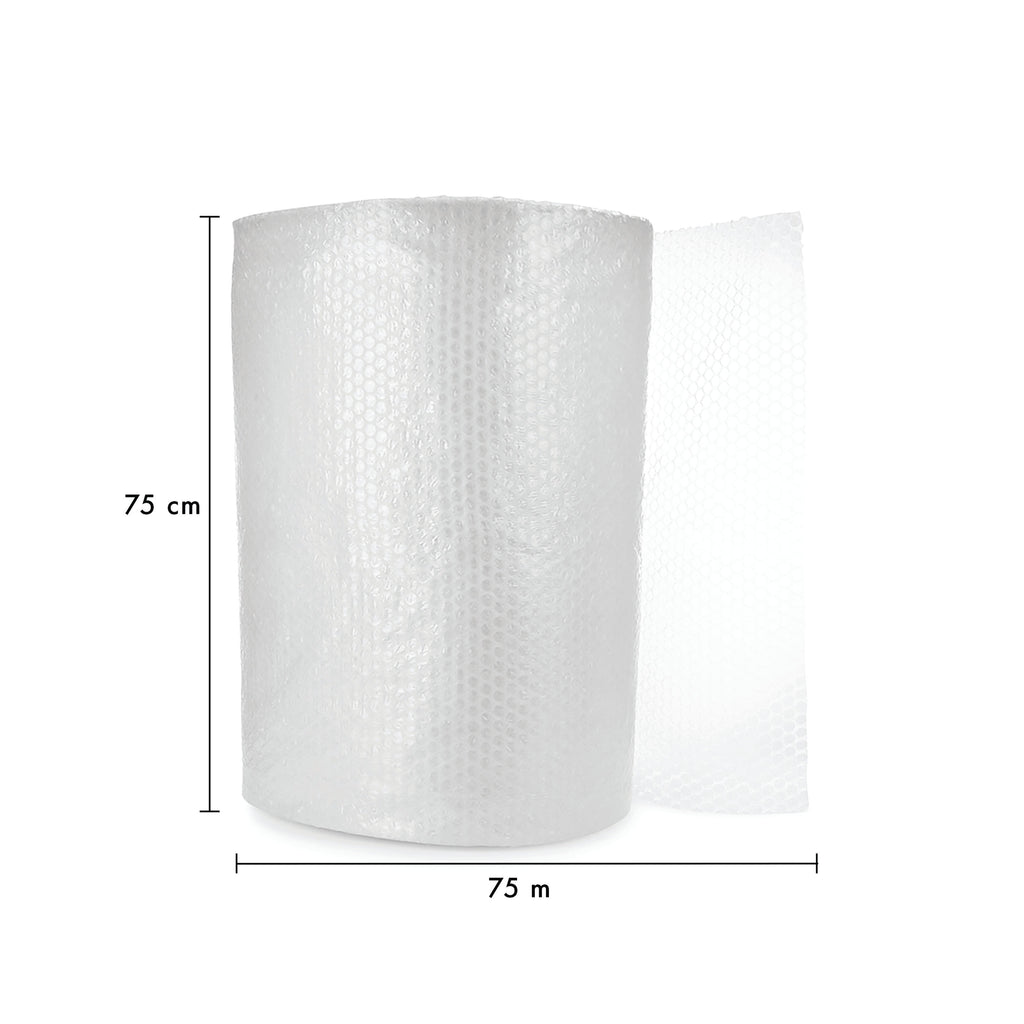5 Star Bubble Wrap Roll Small Bubble 750mmx75m Clear FS678734_2