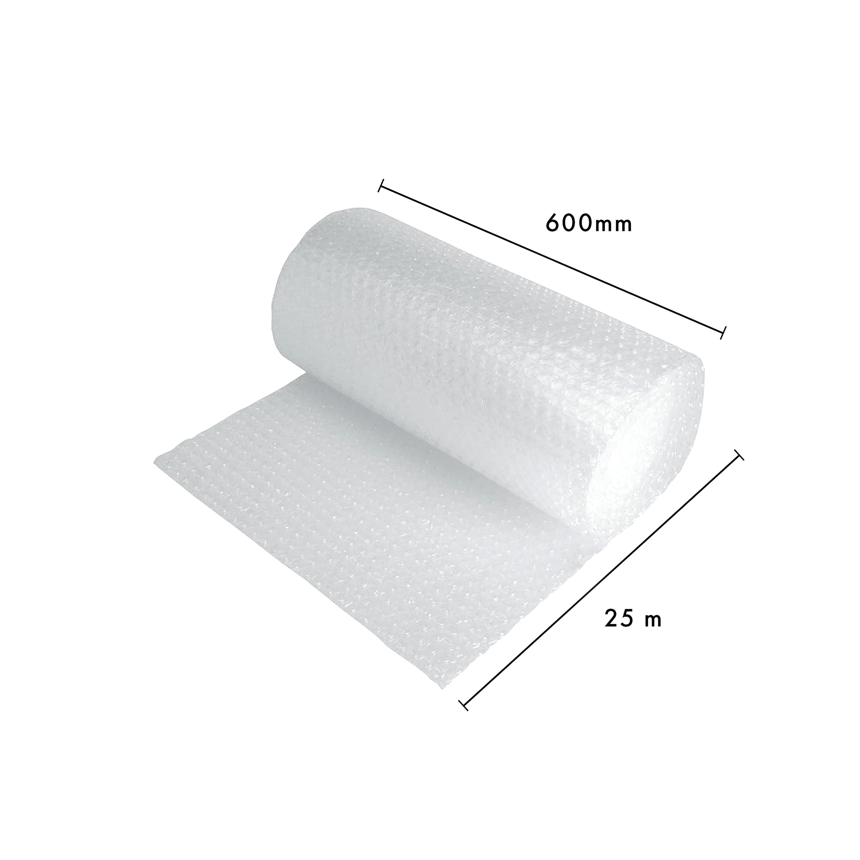 5 Star Bubble Wrap Roll Small Bubble 600mmx25m Clear FS678807_2