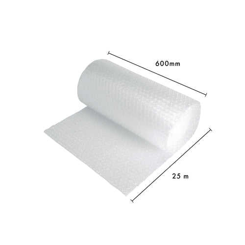 5 Star Bubble Wrap Roll Small Bubble 600mmx25m Clear FS678807_2