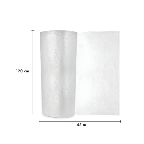 5 Star Bubble Wrap Roll Large Bubble 1200mmx45m Clear FS678811_2