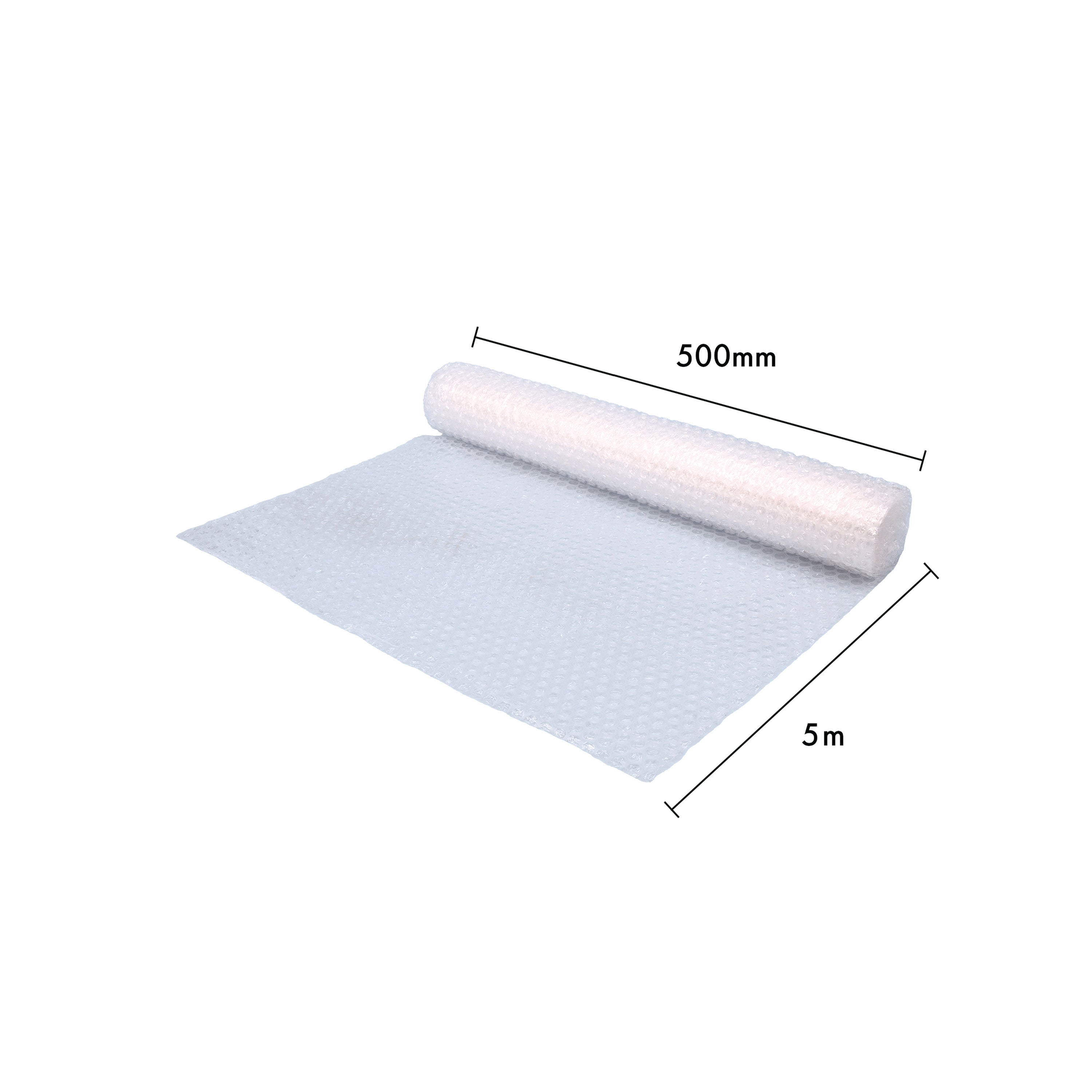 5 Star Bubble Wrap Roll Small Bubble 500mmx5m Clear FS678862_2