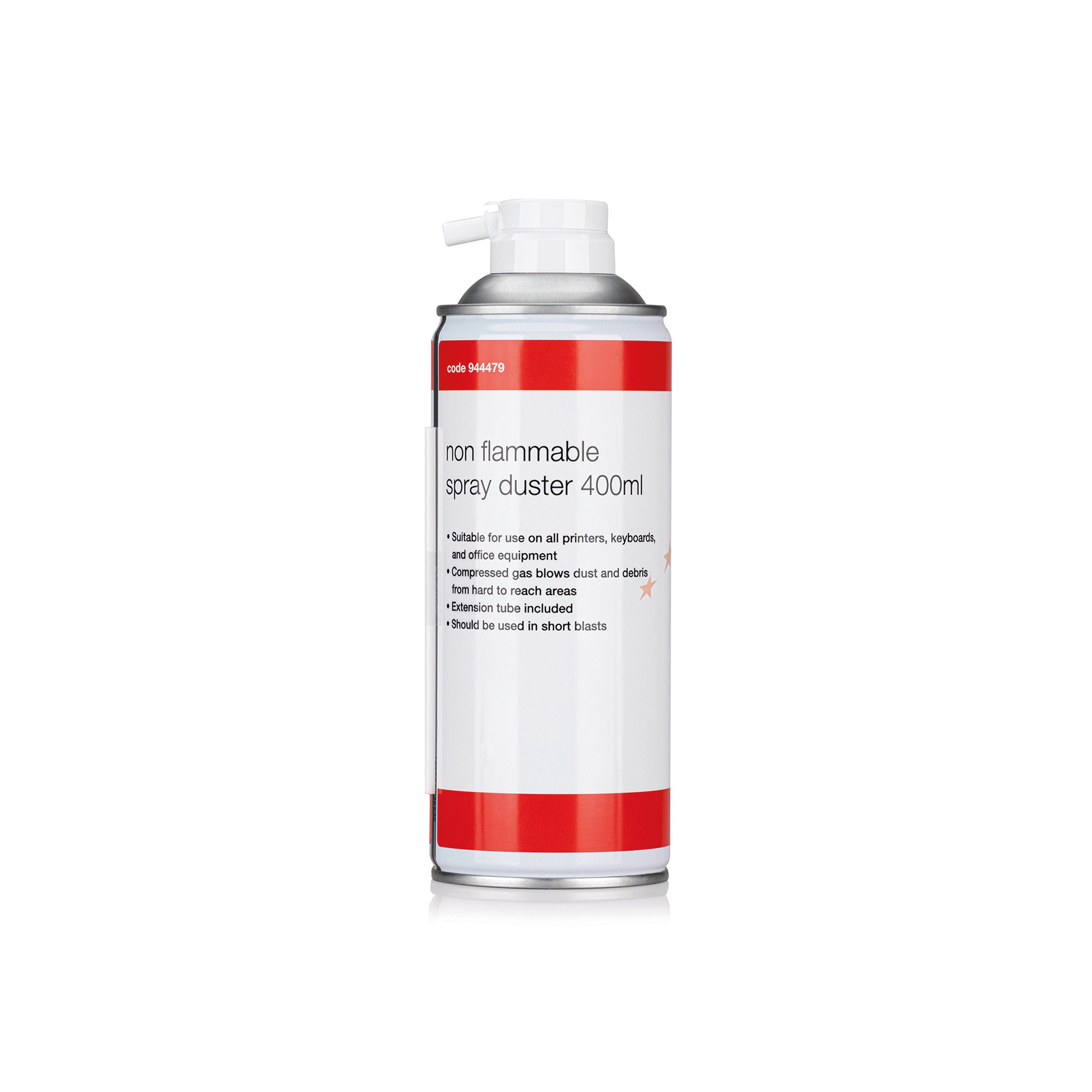 5 Star Air Duster Compressed Gas Non Flammable Red/White 400ml 944479_3