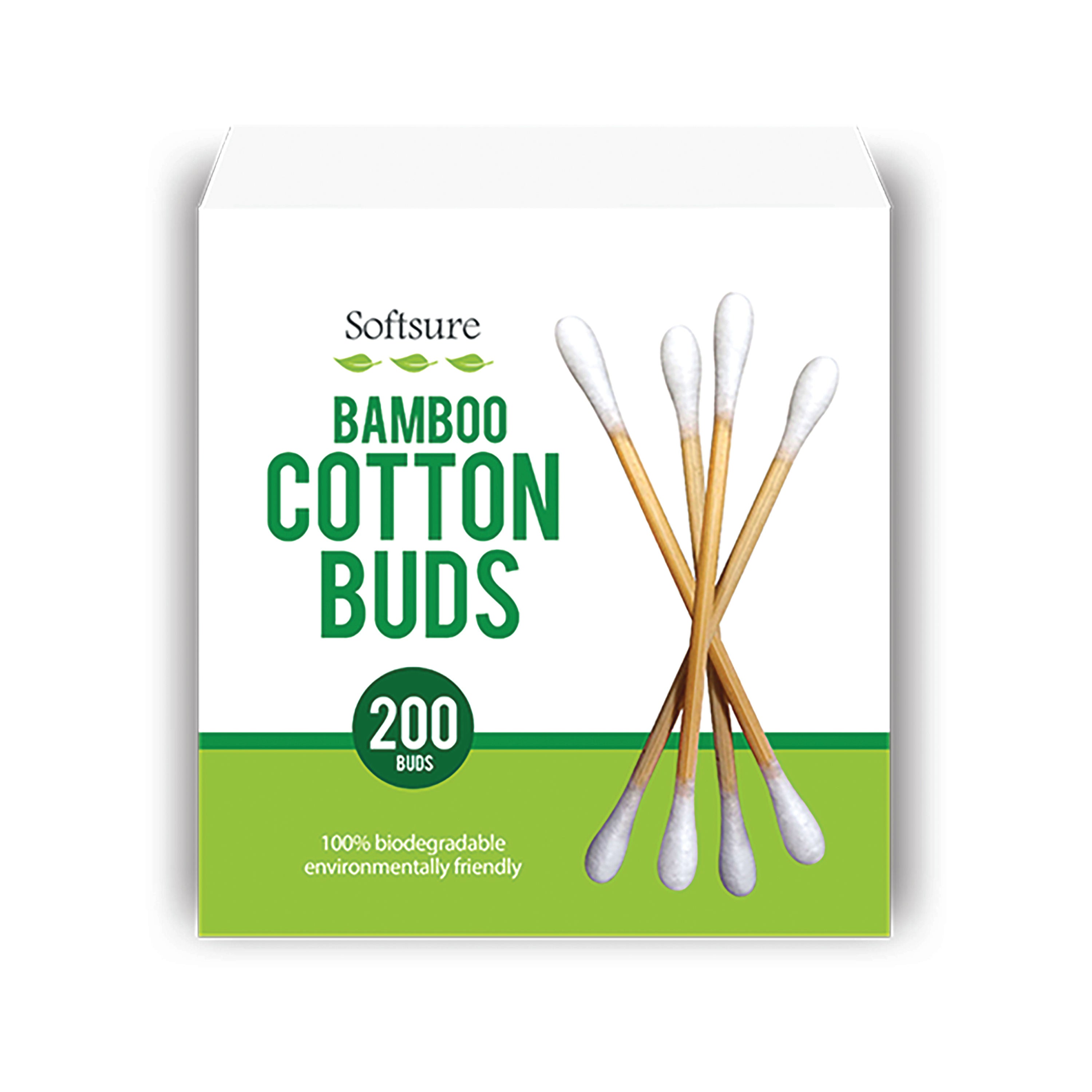 Softsure Bamboo Cotton Buds x200 (Pack of 24) PER2946
