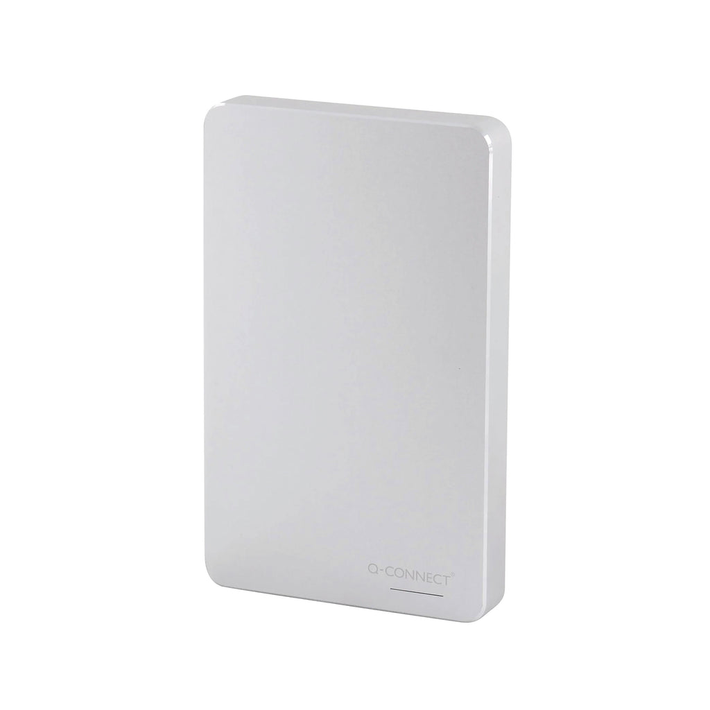 Q-Connect Portable External Hard Drive 1TB with USB Cable Silver KF18083_2