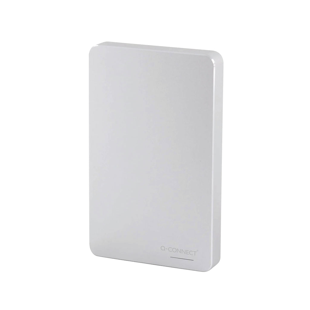 Q-Connect Portable External Hard Drive 2TB with USB Cable Silver KF18084_2