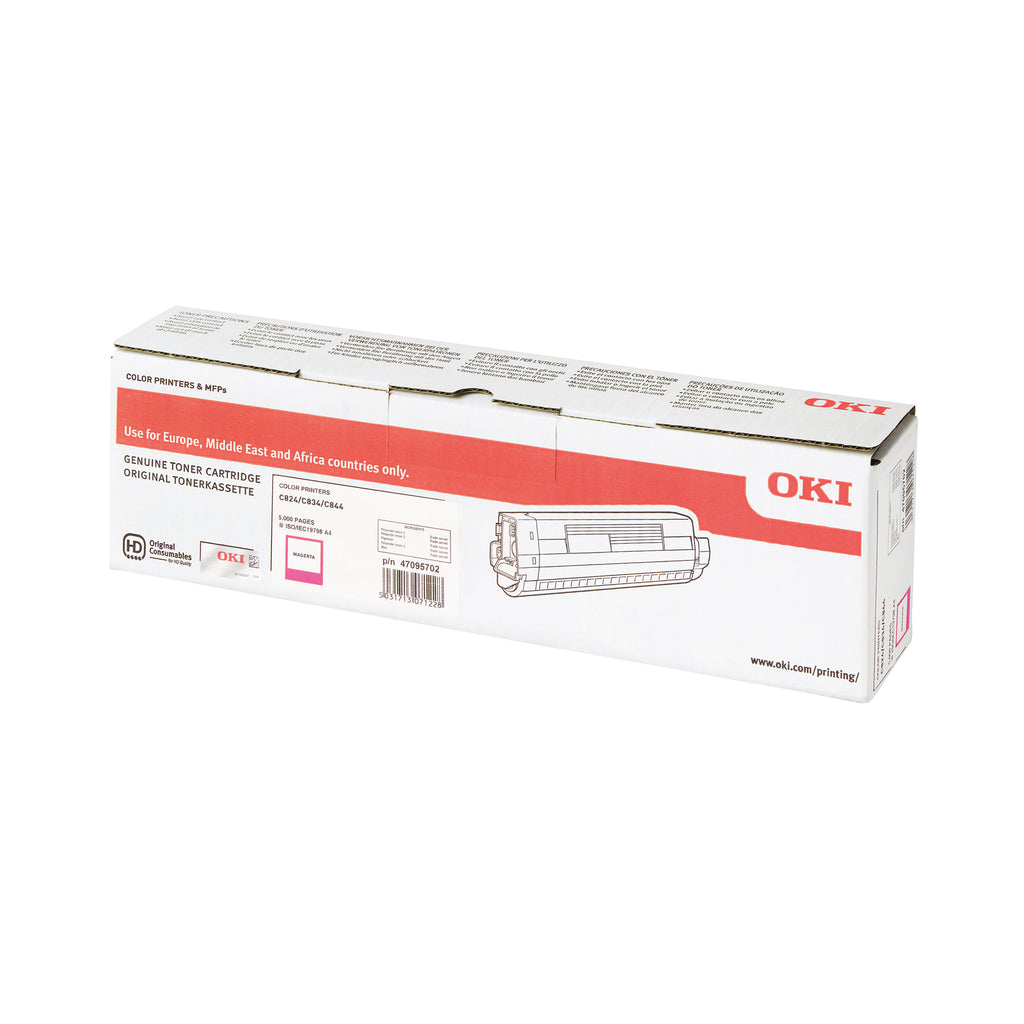Oki C824 5K Toner Cartridge Magenta 47095702_3