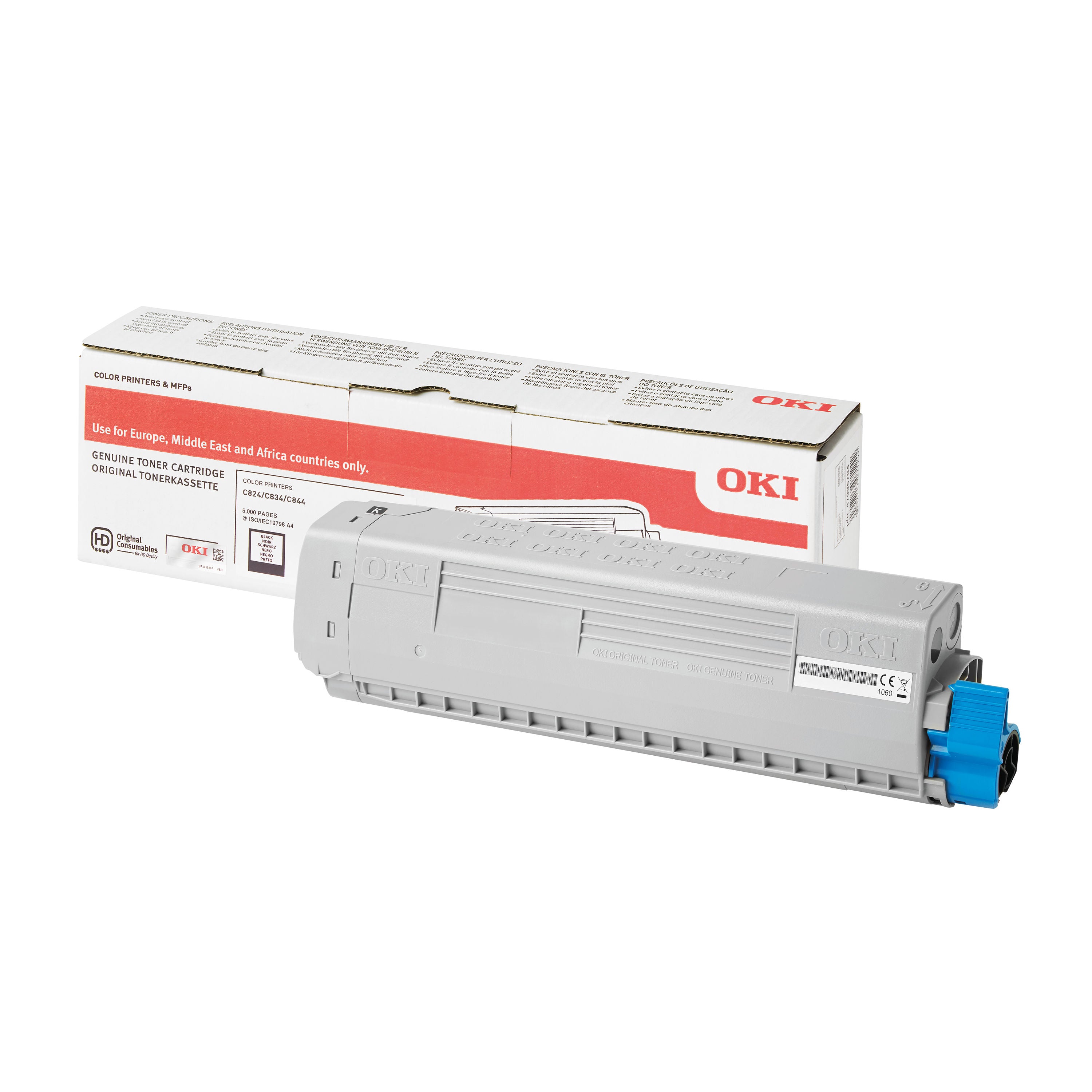 Oki C824 5K Toner Cartridge Black 47095704
