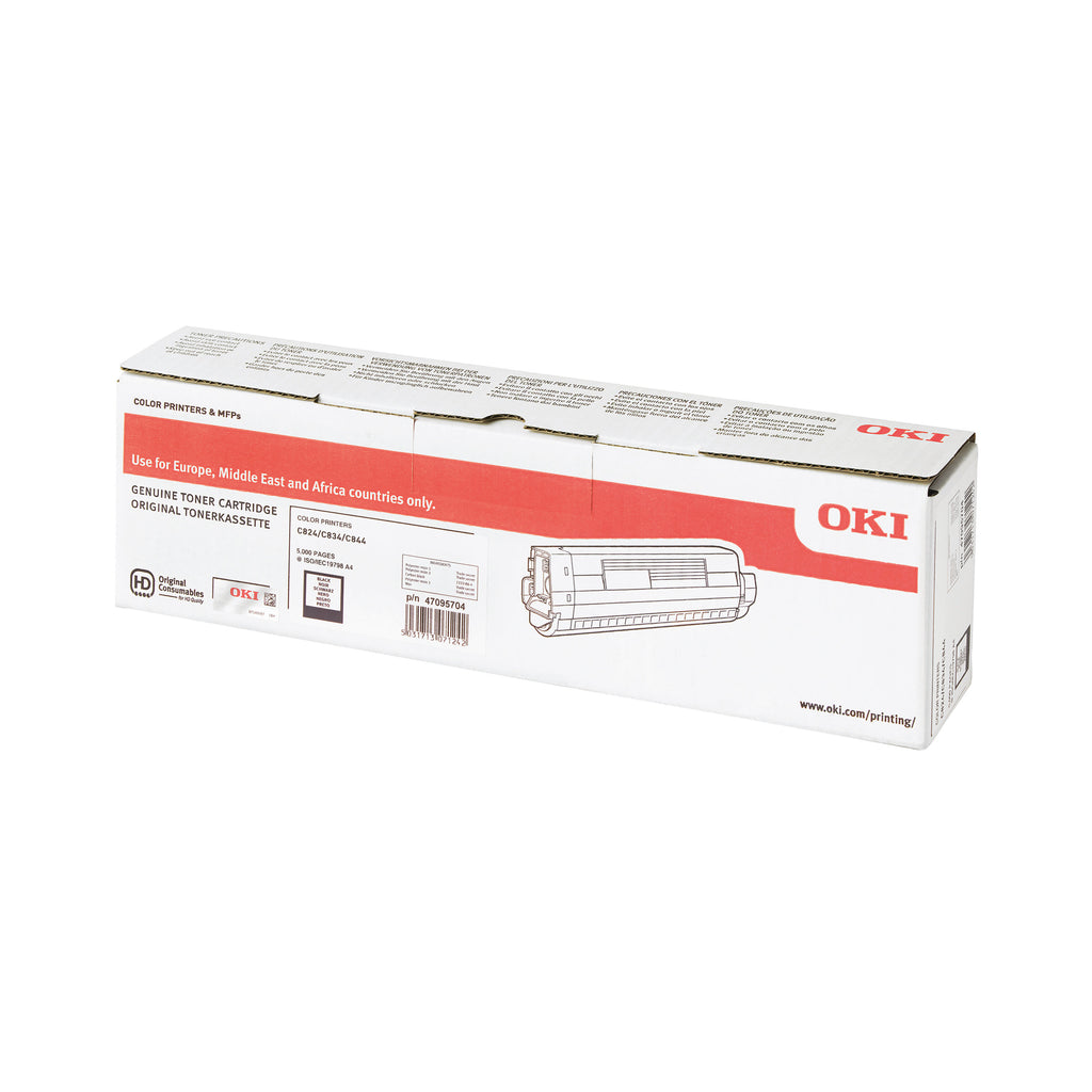 Oki C824 5K Toner Cartridge Black 47095704_3