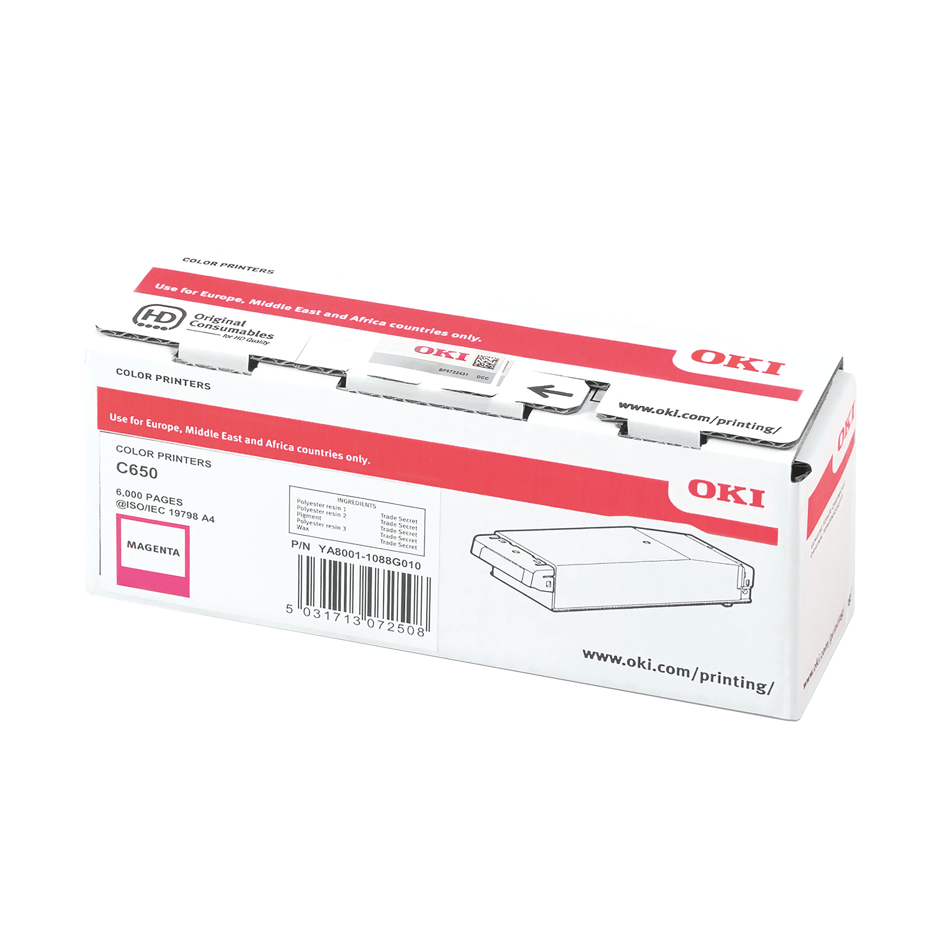Oki C650 6K Toner Cartridge Magenta 09006128_3