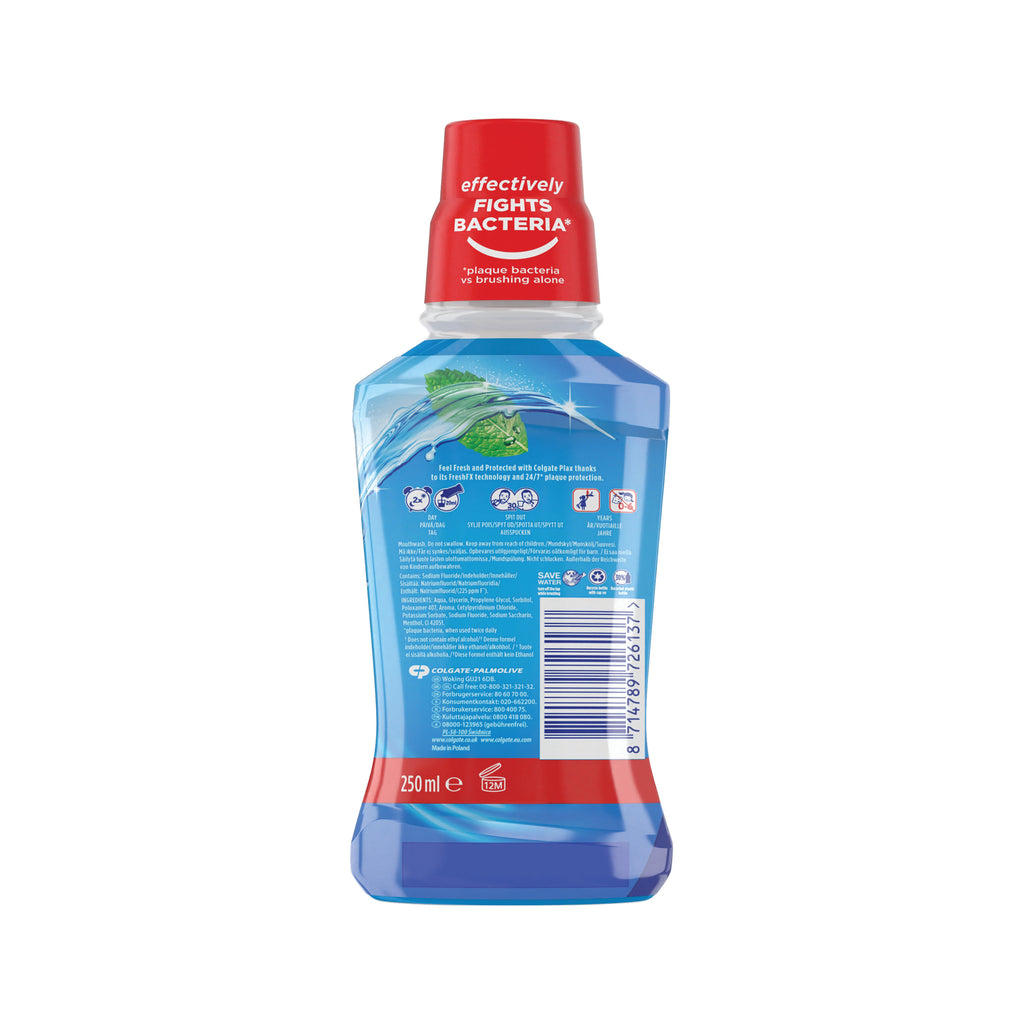 Colgate Plax Mouthwash Coolmint 250ml (Pack of 6) 757114_2