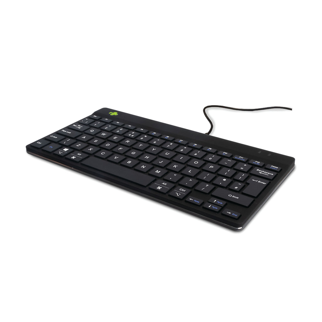 R-Go Compact Break Keyboard Wired Black UK QWERTY RGOCOUKWDBL