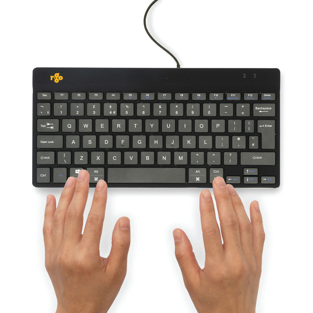 R-Go Compact Break Keyboard Wired Black UK QWERTY RGOCOUKWDBL_4