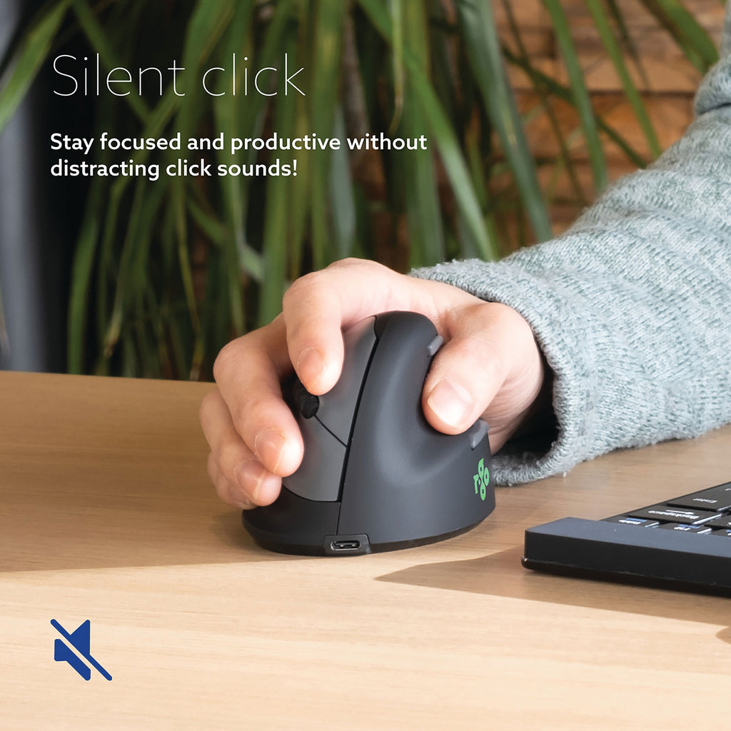 R-Go HE Break Ergonomic Wireless Mouse Right Hand Small Black RGOHBRSWLBL_5