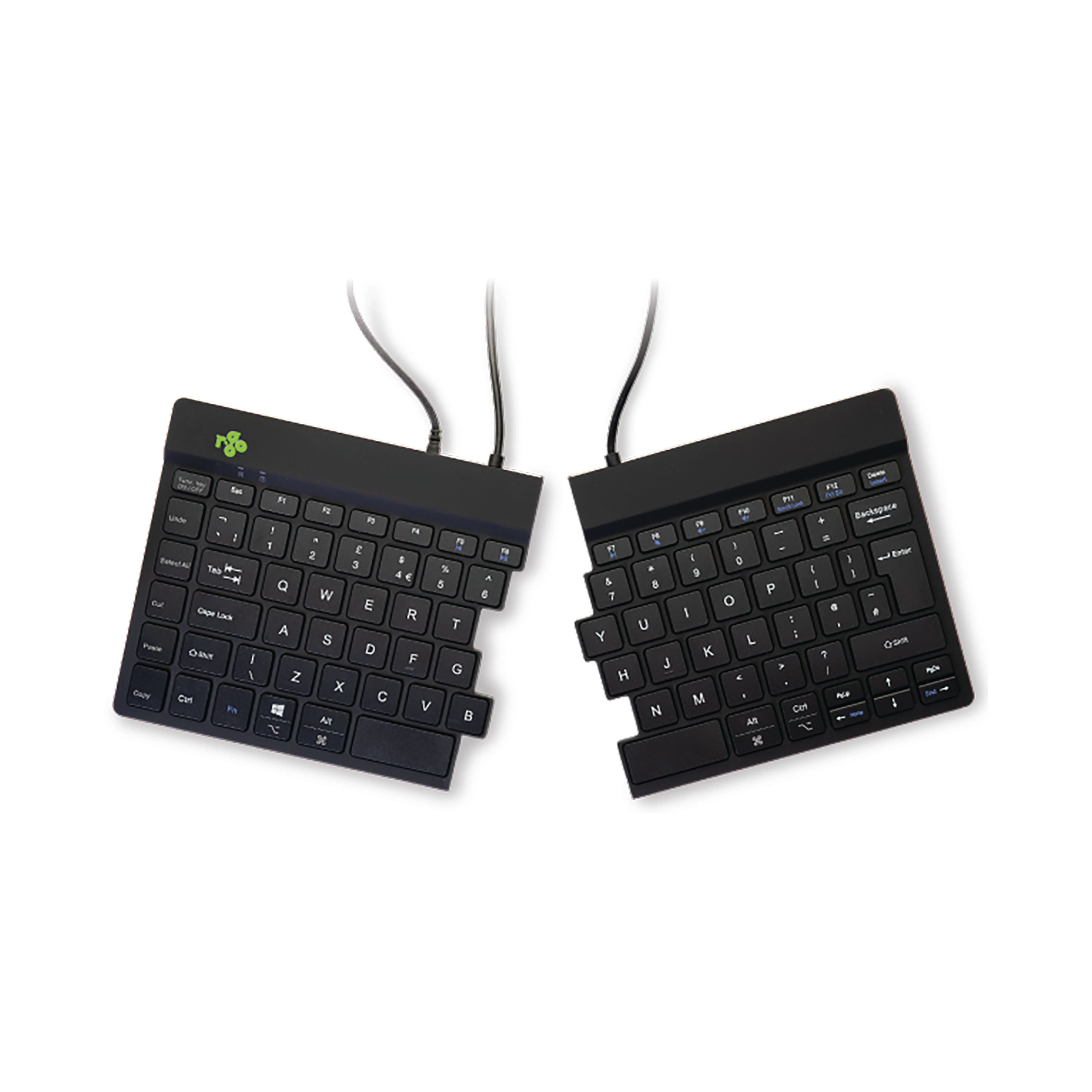R-Go Split Break v2 Wireless QWERTY UK Keyboard Black RGOSBUKWLBL