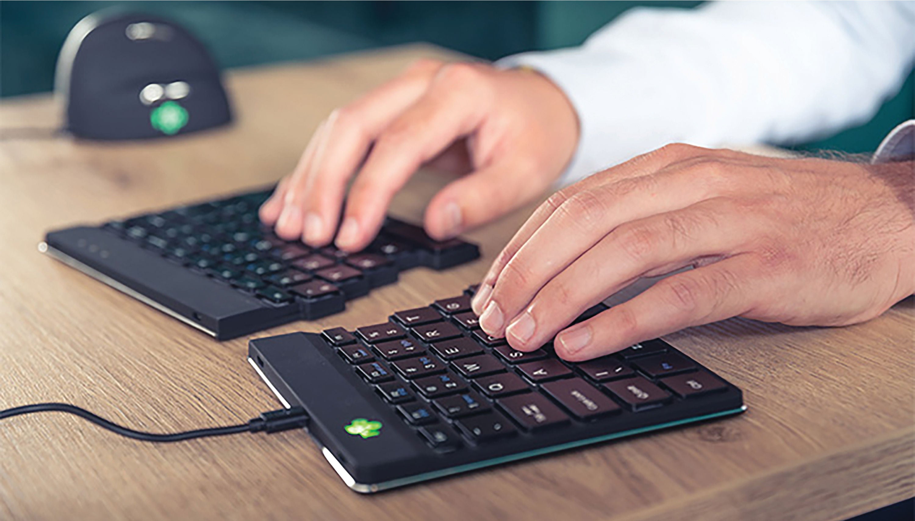 R-Go Split Break v2 Wireless QWERTY UK Keyboard Black RGOSBUKWLBL_3