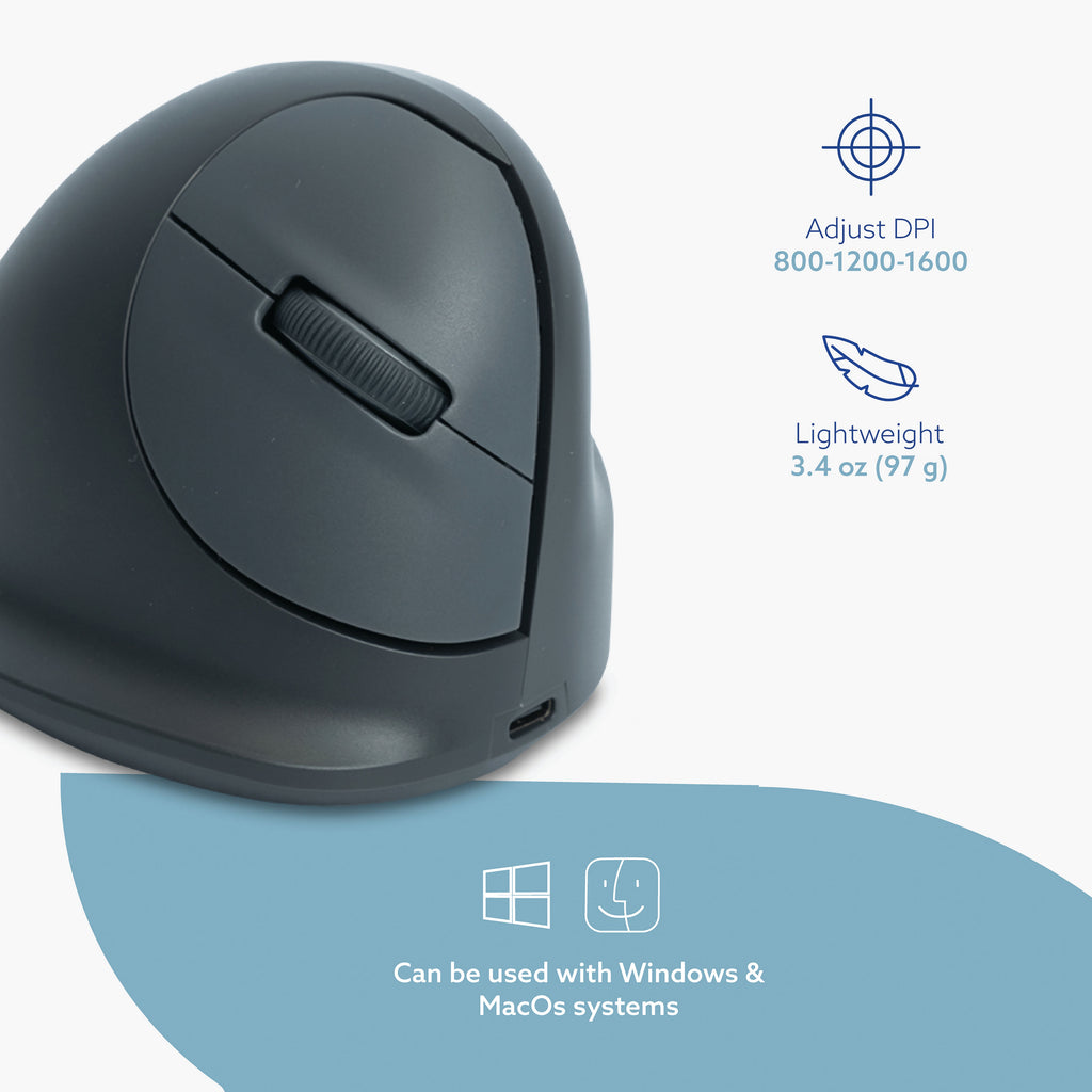 R-Go HE Basic Vertical Wireless Mouse Right Hand Medium RGOHEBAMRWL_5