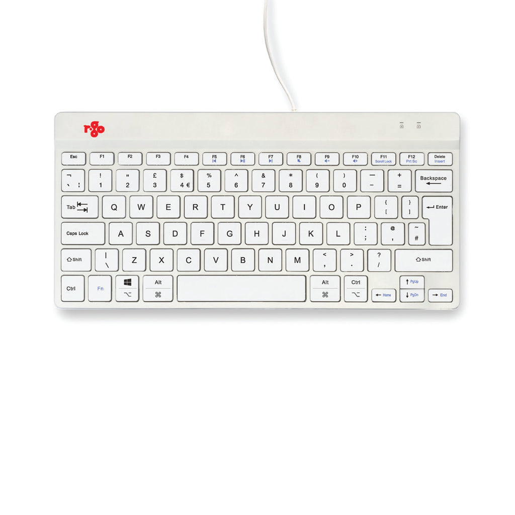 R-Go Compact Break Keyboard Wired White UK QWERTY RGOCOUKWDWH_4