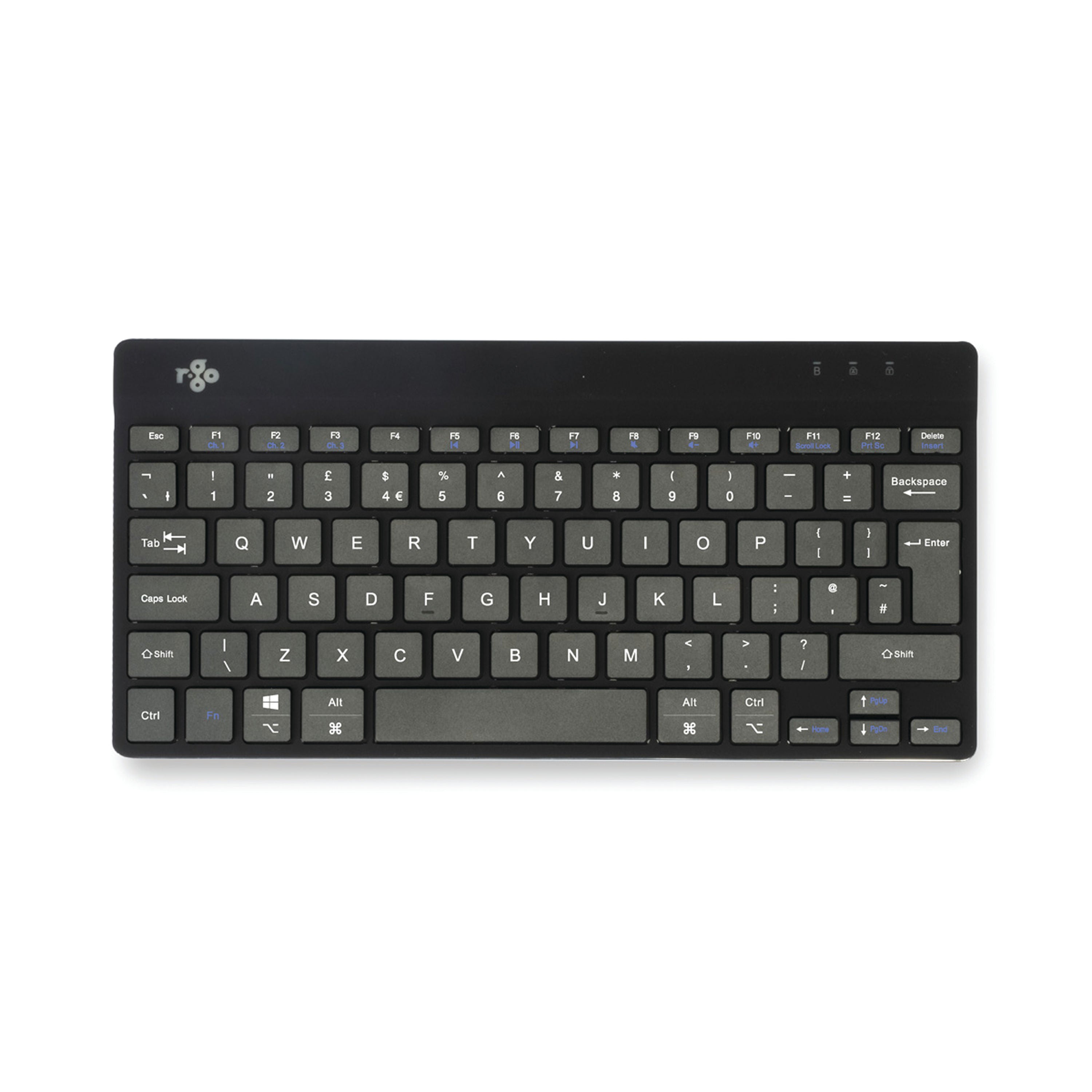 R-Go Compact Break Wireless Keyboard QWERTY UK Black RGOCOUKWLBL