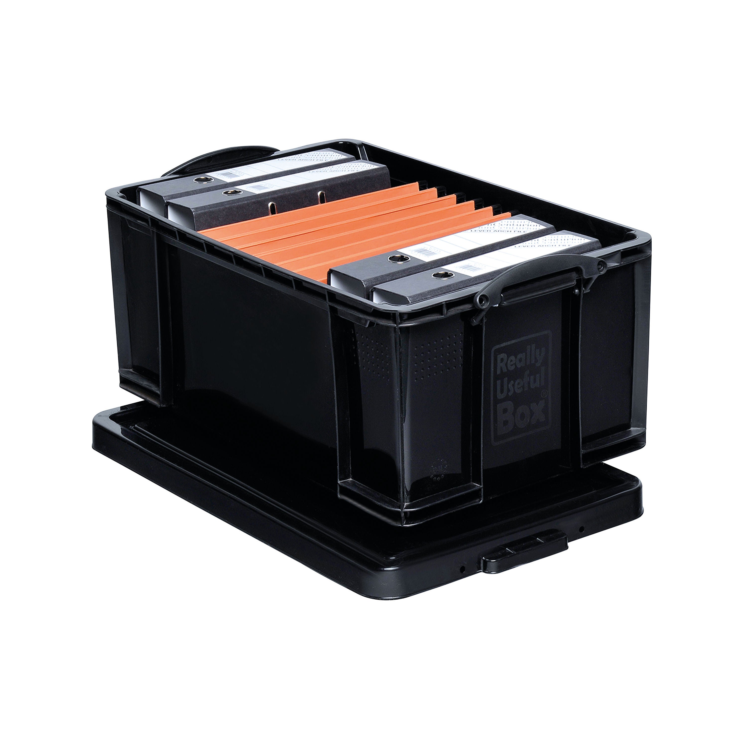 Really Useful 64L Recycled Plastic Storage Box Black 64Black R_2