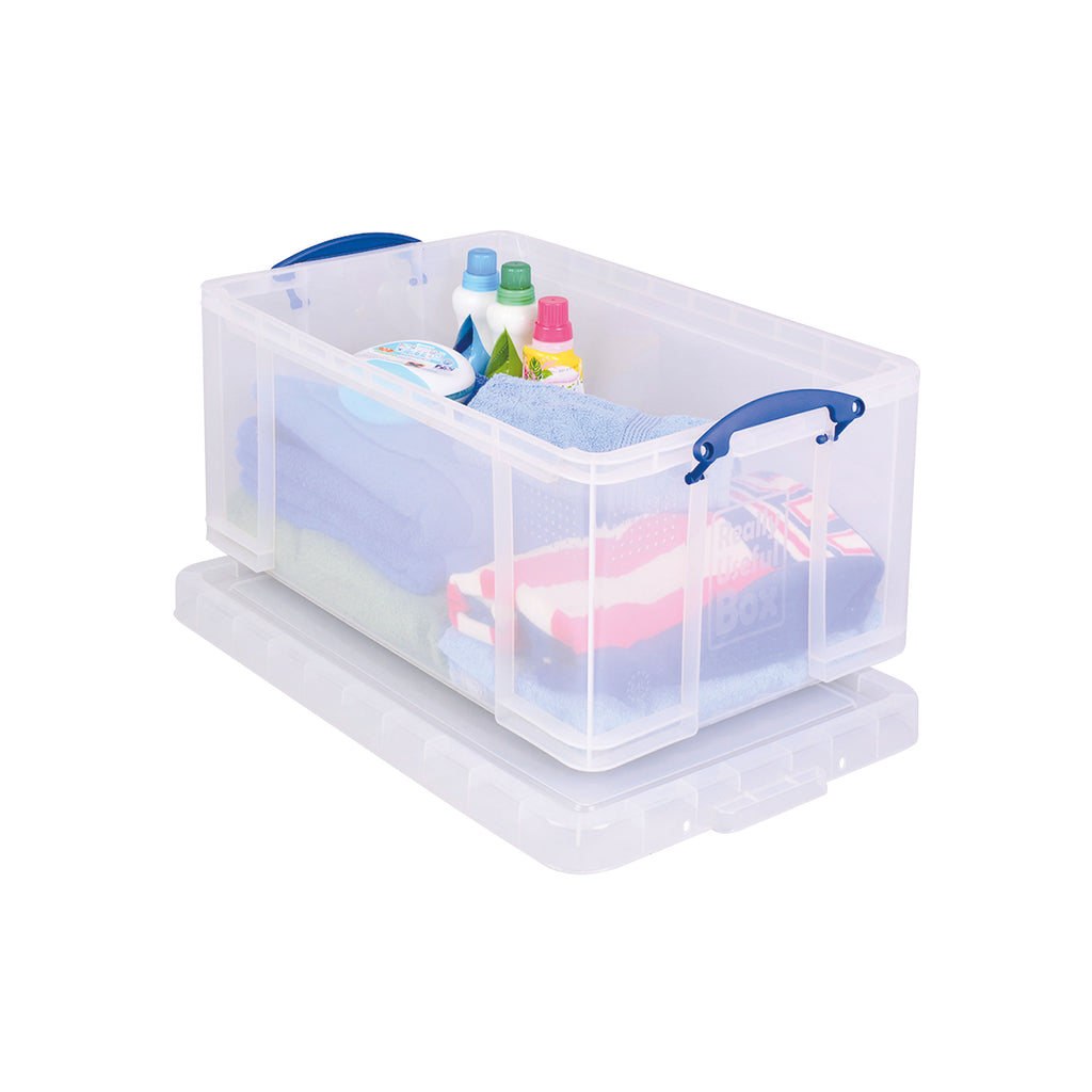 Really Useful 64 Litre Plastic Storage Box 710x440x310mm Clear 64C_3