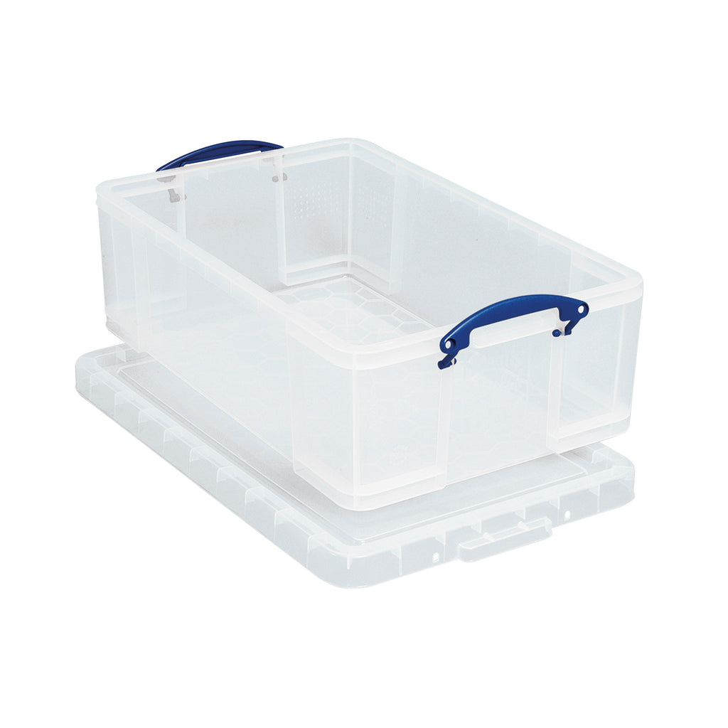 Really Useful 50L Plastic Storage Box 710x440x230mm Clear KING50C_2