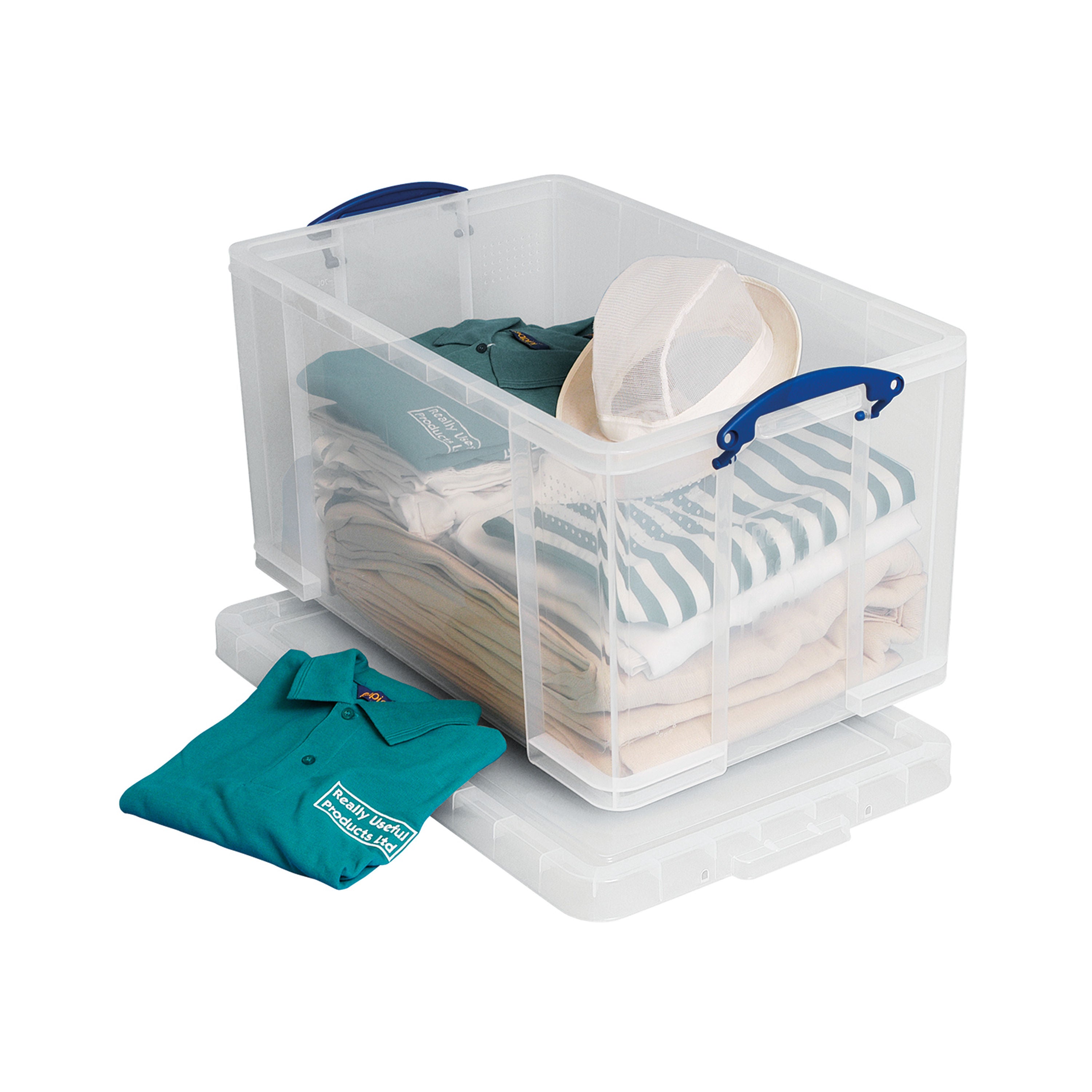 Really Useful 84L Plastic Storage Box 710x440x380mm Clear 84LC
