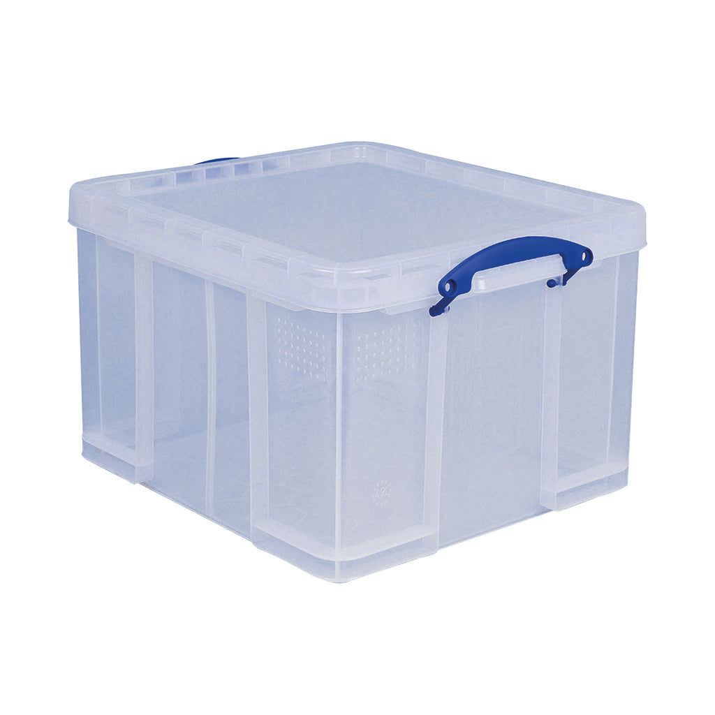 Really Useful 42L Plastic Storage Box W520xD440xH310mm Clear HBC_3