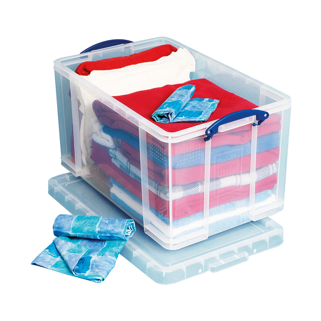 Really Useful 84L Recycled Plastic Storage Box Black 84Black R_3
