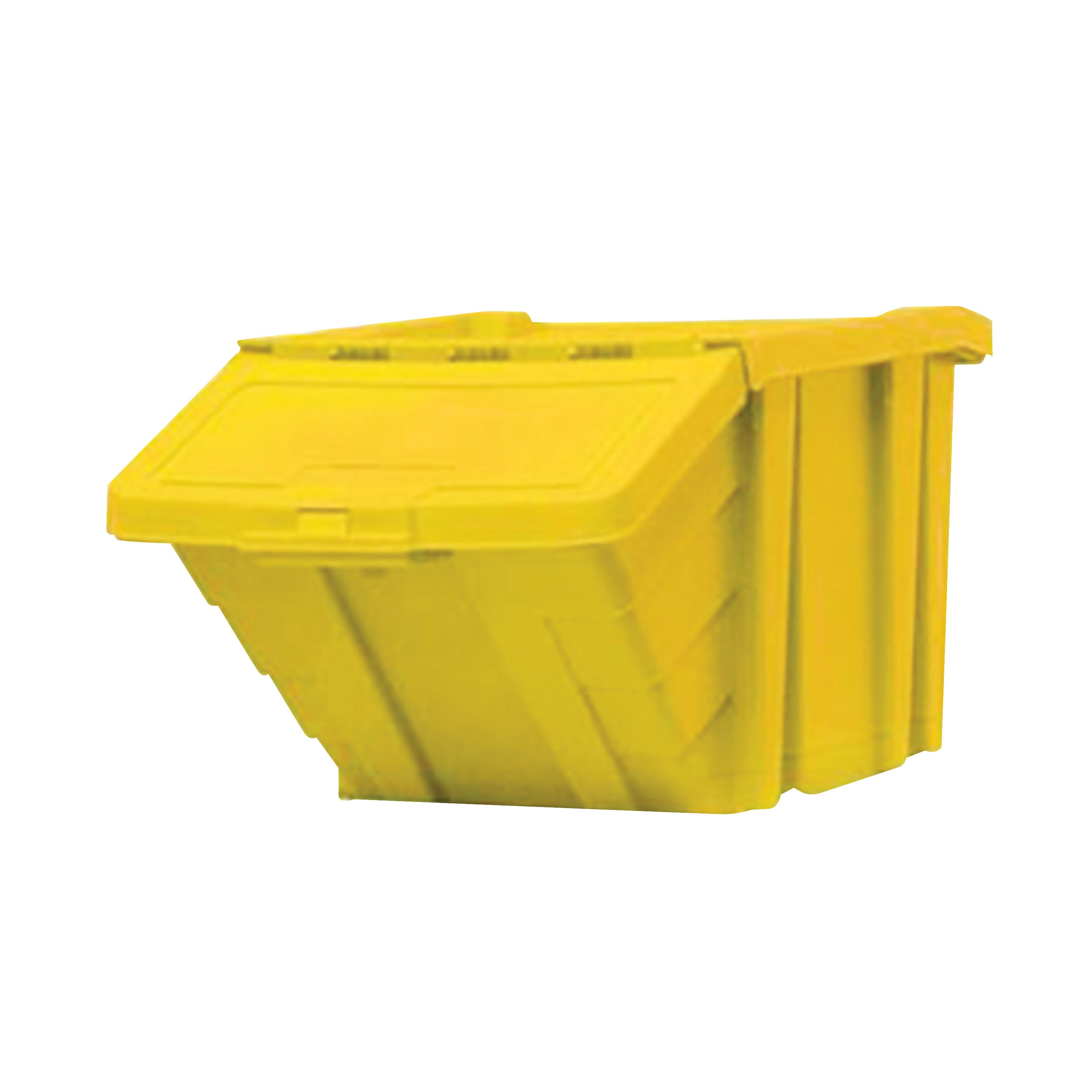 VFM Yellow Heavy Duty Storage Bin with Lid 400x635x345mm 359521