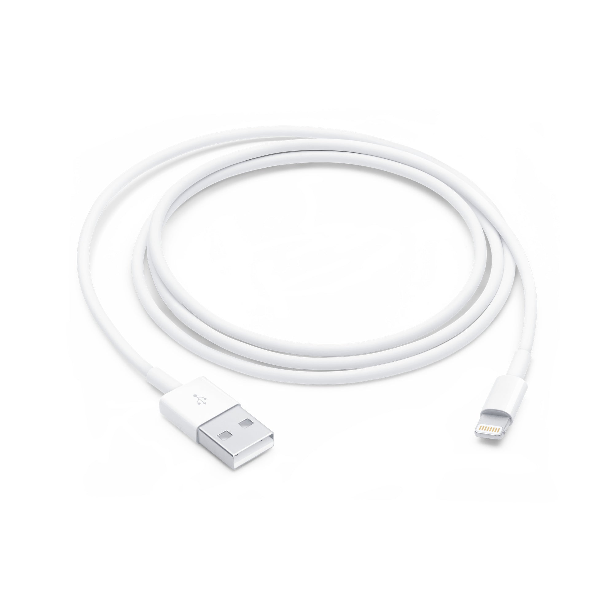 APPLE Lightning to USB Lead, 1m or 2m, White