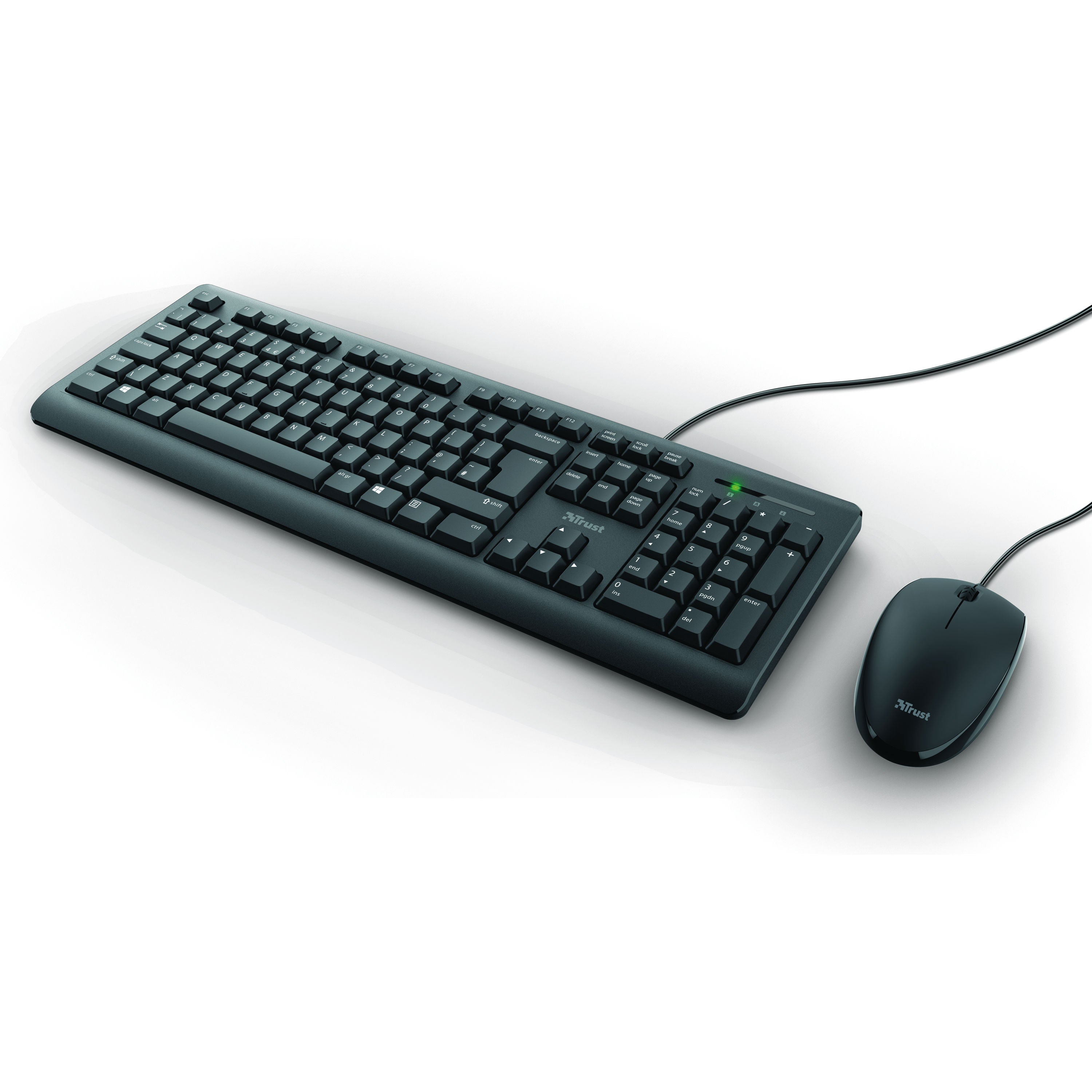 Trust TKM-250 Wired Keyboard And Mouse Set Black UK 23979_2