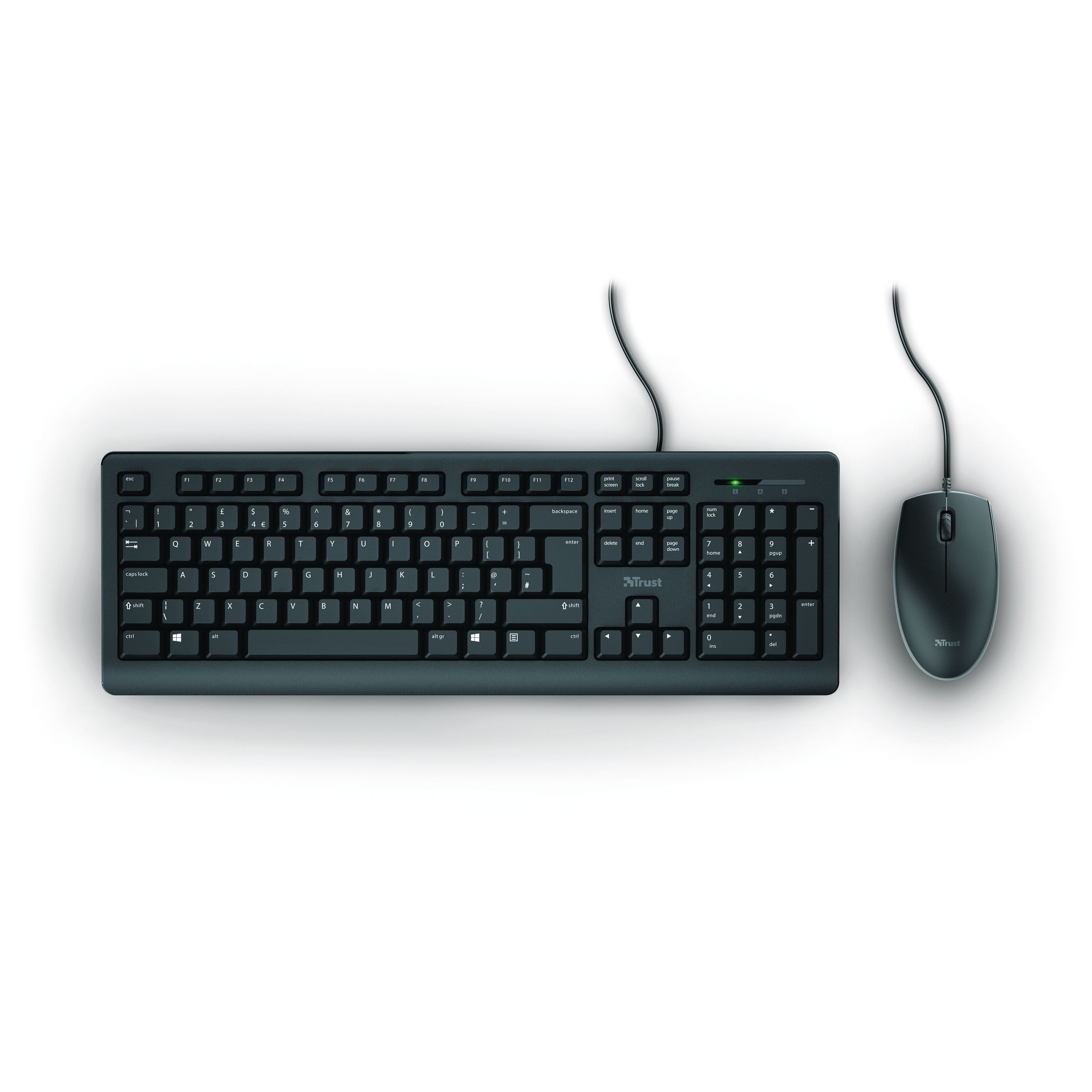 Trust TKM-250 Wired Keyboard And Mouse Set Black UK 23979_3