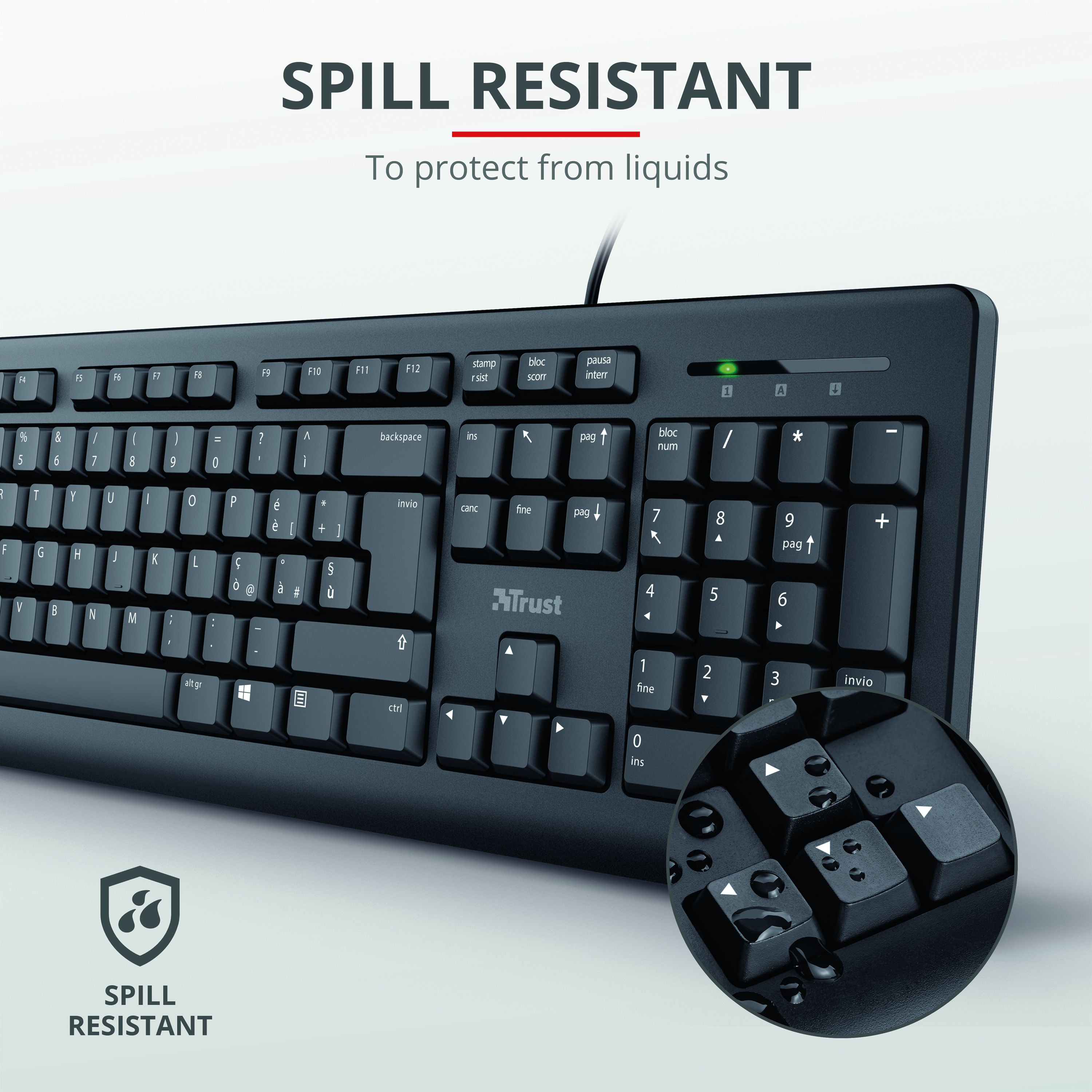 Trust TKM-250 Wired Keyboard And Mouse Set Black UK 23979_4