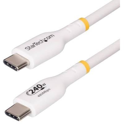 STARTECH USB-C Plug to USB-C Plug 240W PD EPR Charging Lead White