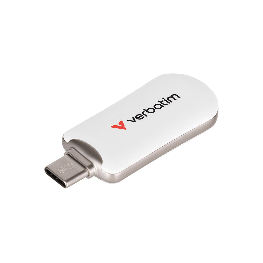 Verbatim Plectra USB-C Flash Drive 64GB White 30228_2
