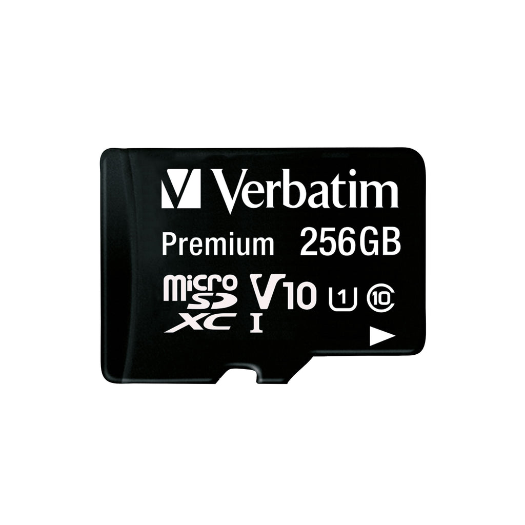 Verbatim Premium Micro SDXC Card with Adapter 256GB C10/U1 44087_3