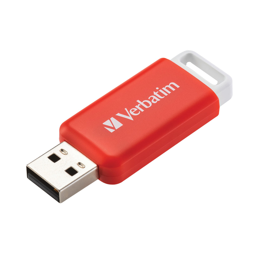 Verbatim Databar USB Drive USB 2.0 16GB Red 49453_2