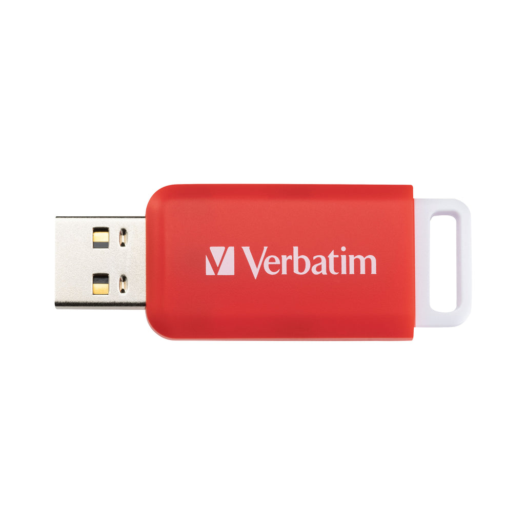 Verbatim Databar USB Drive USB 2.0 16GB Red 49453_4